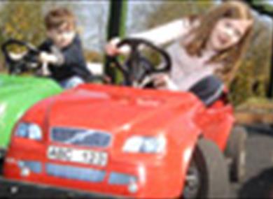 Fun on the Mini Cars At Beaulieu