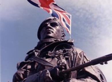 Falklands Yomper, proud symbol of Marines history