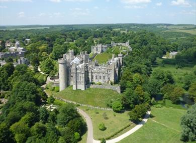 Arundel Castle from the air