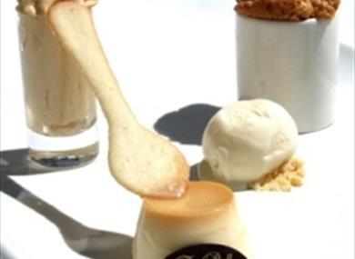Caramel explosion at the Bull at Burford