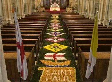 The Carpet of Flowers 2009, Arundel Cathedral