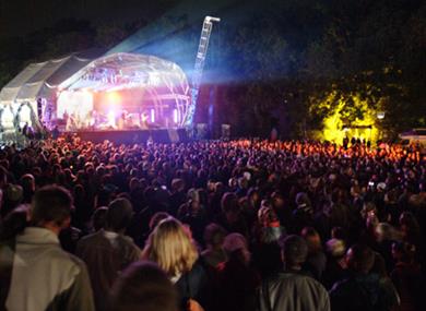 Bestival at night, Credit Isle of Wight Tourism