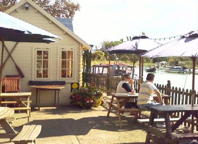 Waterside Tea Rooms with view of the River Arun at Arundel