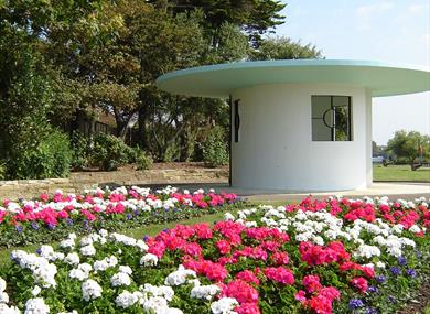 Flower beds at Mewsbrook Park, Littlehampton