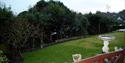 Cleeve Lodge garden from terrace