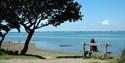 Sitting by the sea