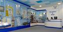 Photo of museum's reception area