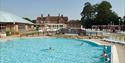 The outdoor pool