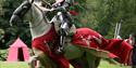 Jousting Knight on horseback at Arundel Castle