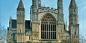 Rochester Cathedral, England's second oldest, founded in 604.