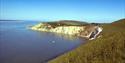 Alum bay on the Isle of Wight