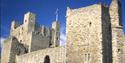 Photo of Rochester Castle from moat