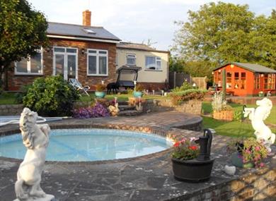 Exterior of self catering accommodation at Golden